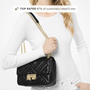 Nwot. Michael Kors Outlet Peyton Medium Quilted Shoulder Bag